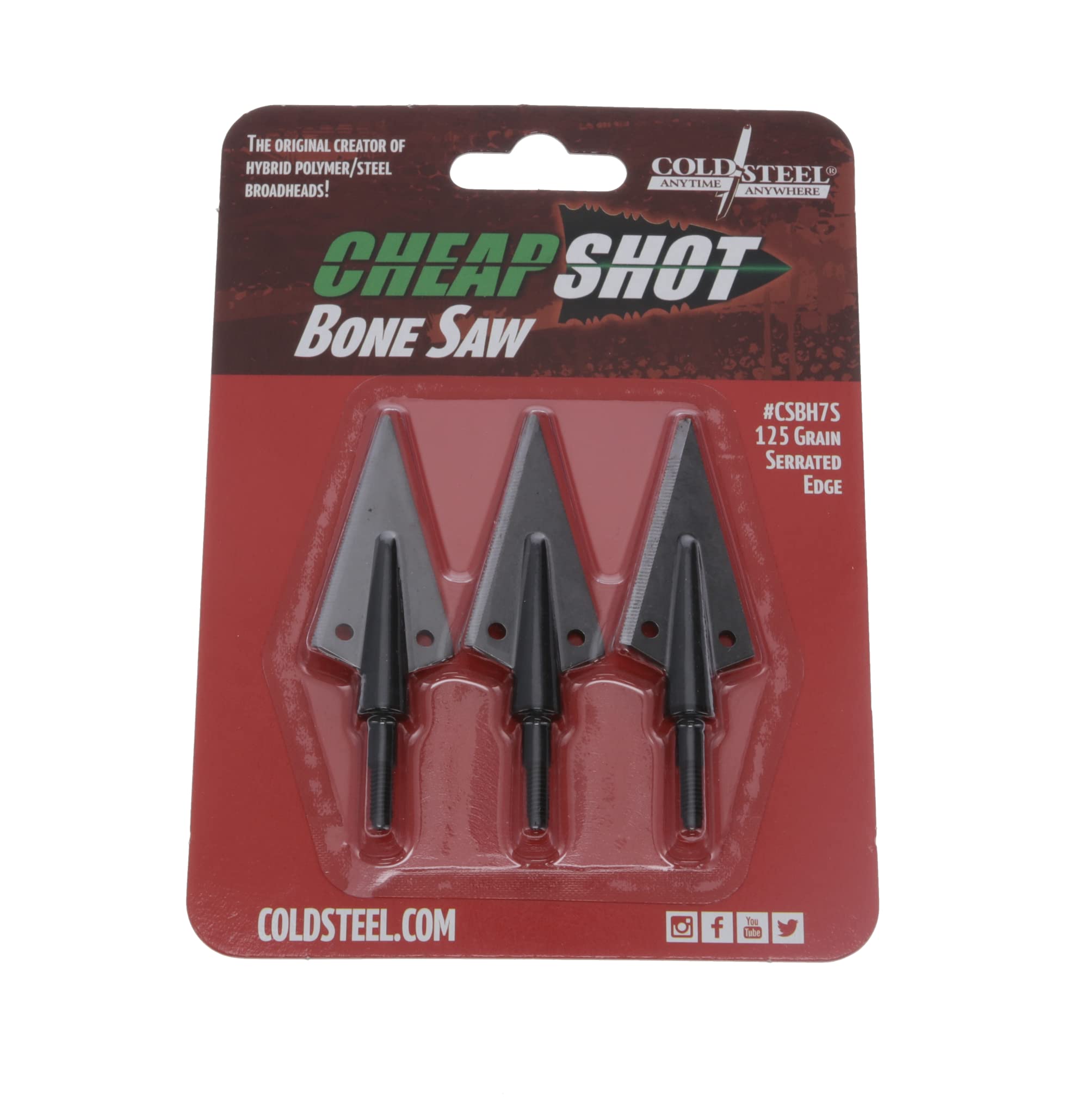 Cheap Shot Bone Saw 125 Grain Plain Edge 3 Pack MAP $6.79 - Image 5
