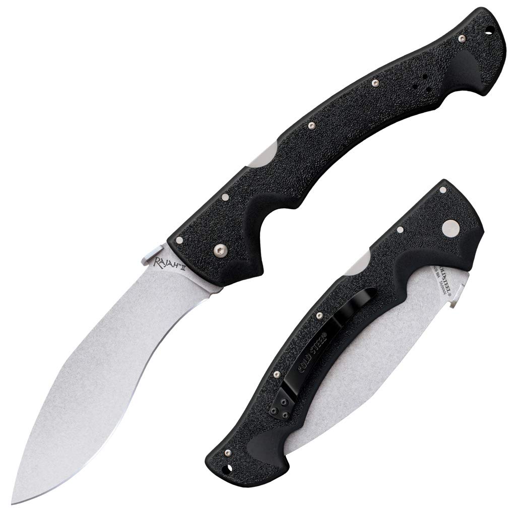 Cold Steel 4-Max Scout Folding Knife with Tri-Ad Lock and G-10 Handle, One Size & Rajah II Folding Knife, Black, 6.0" - Image 5
