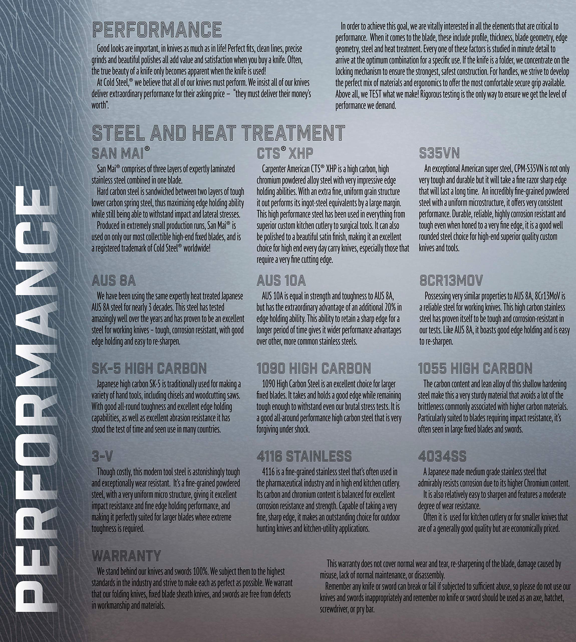 Cold Steel Facon Argentinian Gaucho Fixed Blade Knife with Sheath, One Size - Image 3