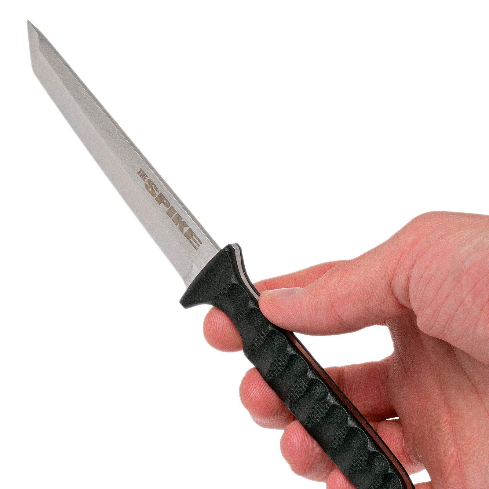 COLD STEEL Tanto Spike Durable Lightweight German 4116 Stainless Steel 4" Fixed Blade Tactical Outdoor Hunting Neck Knife, Textured Griv-Ex Handle, Secure-Ex Sheath - Image 7
